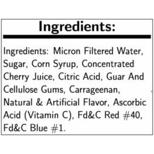 Luigis Real Italian Ice Cherry Squeeze Tube, 4 Ounce -- 24 Per C