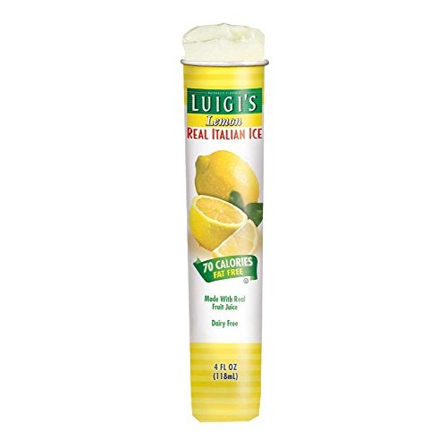 Luigis Real Italian Ice Lemon Squeeze Tube, 4 Ounce -- 24 Per Case.