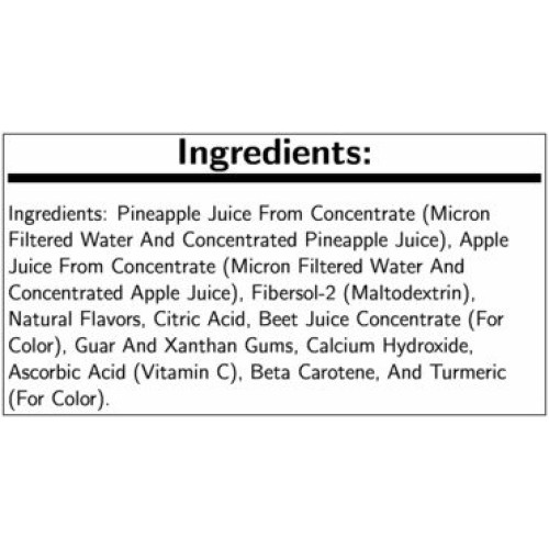 Whole Fruit Orange Pineapple And Cherry Swirl Premium Juice Cup,
