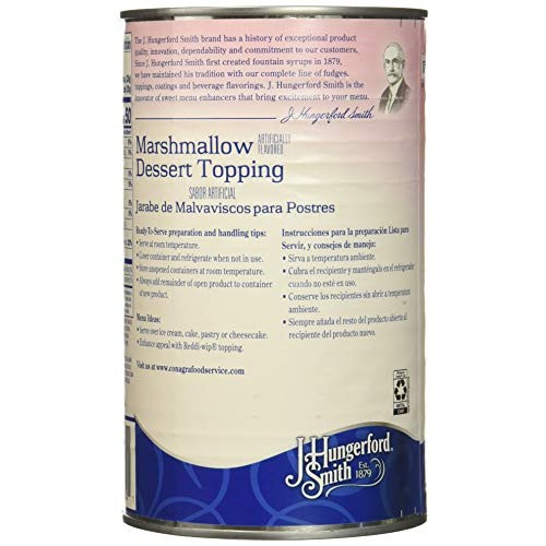 J Hungerford Smith Marshmallow Dessert Topping, 36 Ounce Pack o...