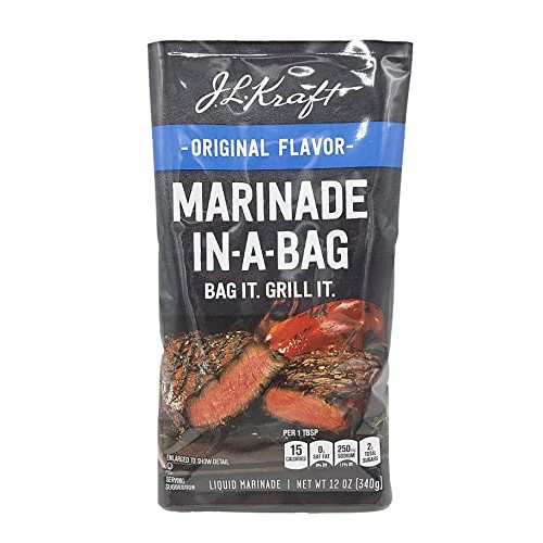 J.L. Kraft Marinade-In-A-Bag Bundle With Original Flavor, Smoky
