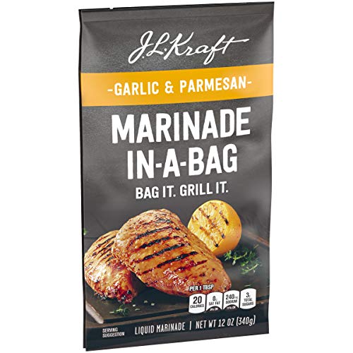 J.L. Kraft Garlic Parmesan Marinade-In-A-Bag Liquid Marinade 12