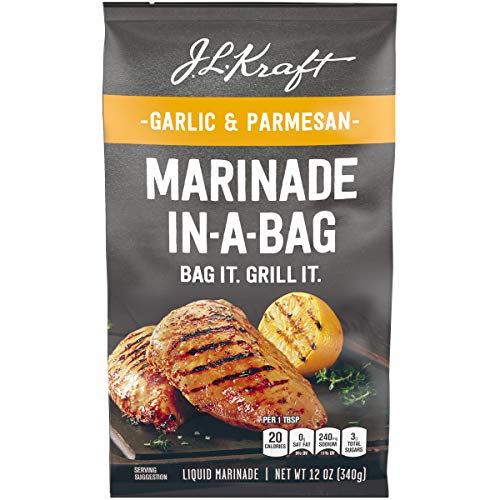 J.L. Kraft Garlic Parmesan Marinade-In-A-Bag Liquid Marinade 12