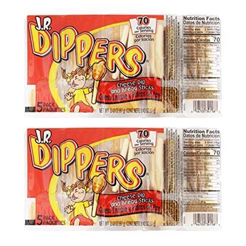 J.R. Dippers Cheese Dip & Bread Sticks Snacks 2 Packs, 2 Pack