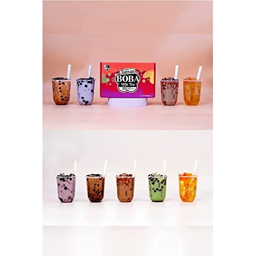 J Way Instant Boba Bubble Pearl Variety Milk Tea Fruity Tea Kit