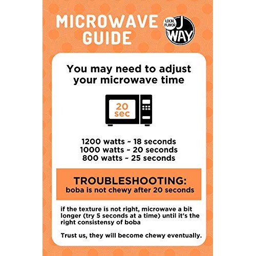 J Way - Instant Tapioca Pearls For Bubble Tea Brown - Boba Rea