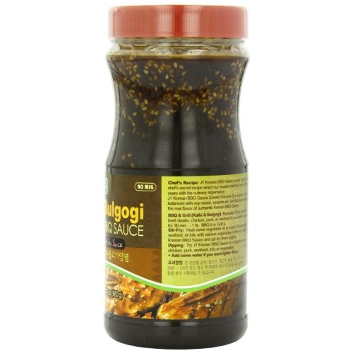 J1 Korean Bbq Sauce, Kalbi And Bulgogi, 33.86 Ounce