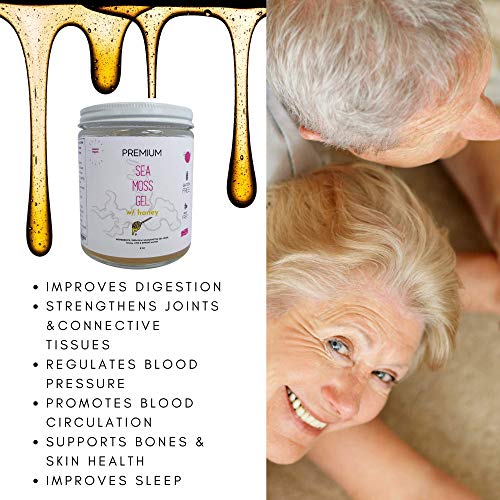 Wildcrafted Sea Moss Gel With Raw Honey, Organic Irish Seamoss W