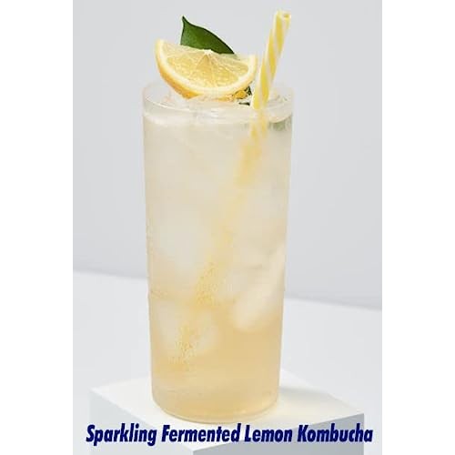 KOMBUCHA Lemon Kombucha Tea, 30 sticks x 5 grams, Zero Sugar, Sp...