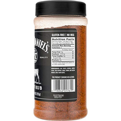 Jack Daniels 01761 Beef Original Quality Rub, 9 Oz
