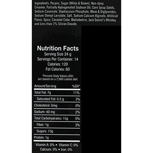 Jack Daniels Whiskey Praline Pecans, 14 Ounce