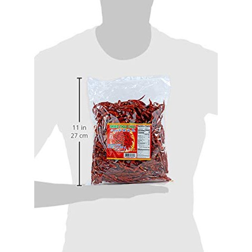 Thai Whole Dried Chili Peppers, Very Hot 14Oz