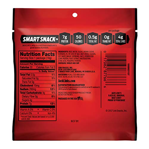 Jack Link’S Beef Jerky, Original, 0.625 Ounce – Flavorful Meat S