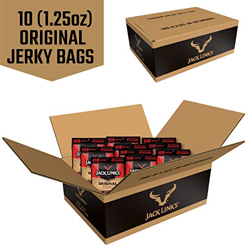 Jack Link’S Beef Jerky, Original, 1.25 Oz. Bags, 10 Count – Flav
