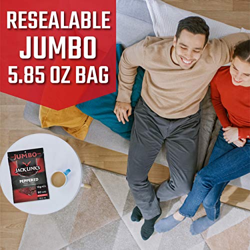 Jack Link’S Beef Jerky, Peppered, 5.85 Oz. Sharing Size Bag –Mea