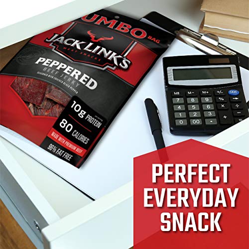 Jack Link’S Beef Jerky, Peppered, 5.85 Oz. Sharing Size Bag –Mea