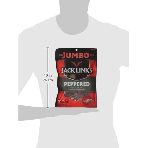Jack Link’S Beef Jerky, Peppered, 5.85 Oz. Sharing Size Bag –Mea
