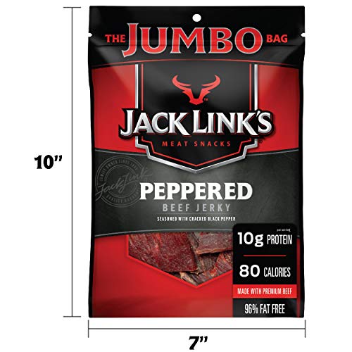 Jack Link’S Beef Jerky, Peppered, 5.85 Oz. Sharing Size Bag –Mea