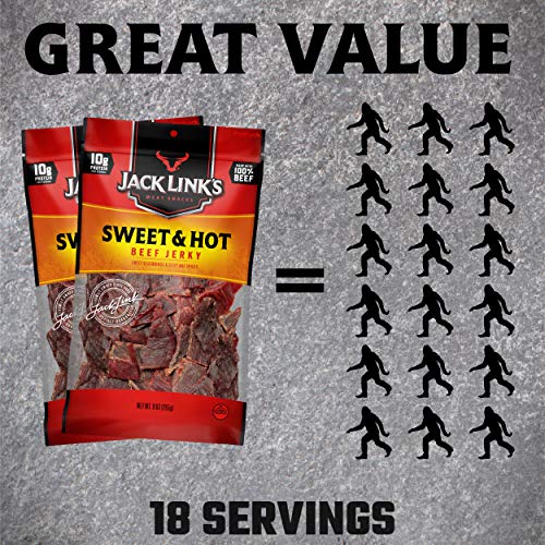 Jack Link’S Beef Jerky, Sweet And Hot, 2 9 Oz. Bags – Flavorfu