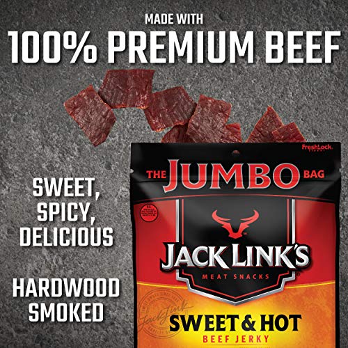 Jack Link’S Beef Jerky, Sweet &Amp; Hot, 5.85 Oz. Sharing Size Bag –