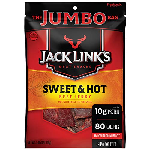 Jack Link’S Beef Jerky, Sweet &Amp; Hot, 5.85 Oz. Sharing Size Bag –