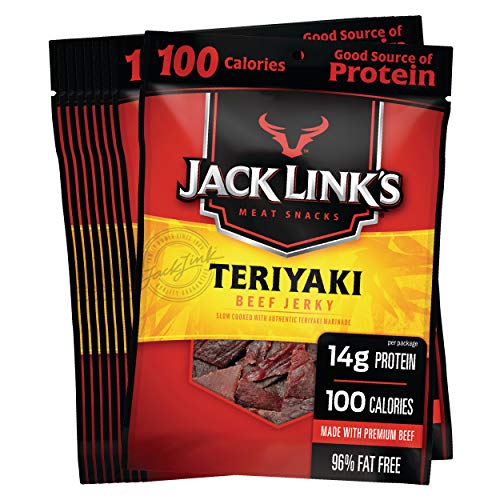 Jack Link’S Beef Jerky, Teriyaki, 1.25 Oz. Bags, 10 Count – Flav