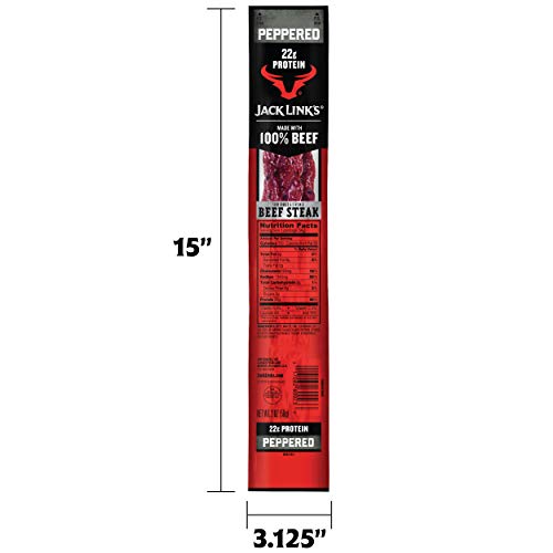 Jack Link’S Premium Cuts Beef Steak, Peppered, 2 Oz., 12 Count –