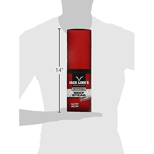 Jack Link’S Premium Cuts Beef Steak, Peppered, 2 Oz., 12 Count –