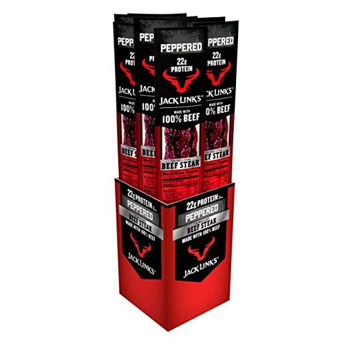 Jack Link’S Premium Cuts Beef Steak, Peppered, 2 Oz., 12 Count –