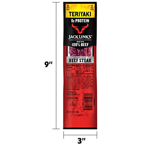 Jack Link’S Premium Cuts Beef Steak, Teriyaki, 1 Oz., 12 Count –
