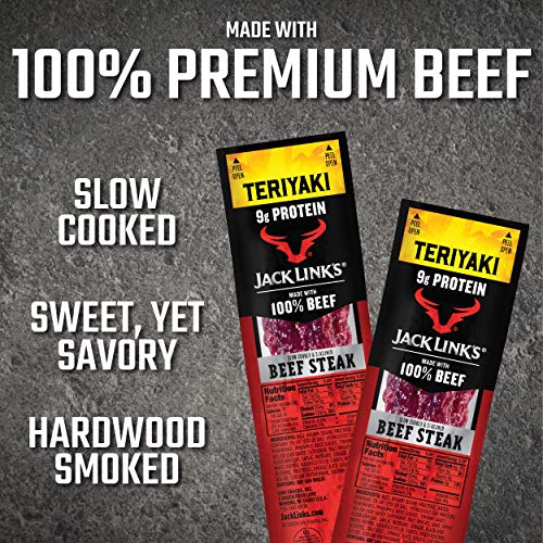 Jack Link’S Premium Cuts Beef Steak, Teriyaki, 1 Oz., 12 Count –