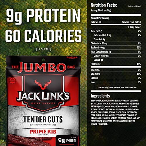 Jack Link’S Prime Rib Tender Cuts, Original, 5.6 Oz. Sharing Siz