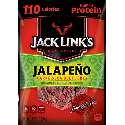 Jack Links Beef Jerky, Jalapeno Carne Seca, 1.25 Ounce Pack Of 10