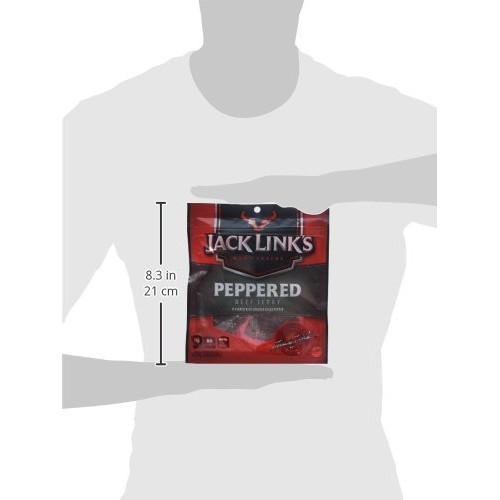 Jack Links Beef Jerky, Peppered, 2.85 Oz Pack Of 1