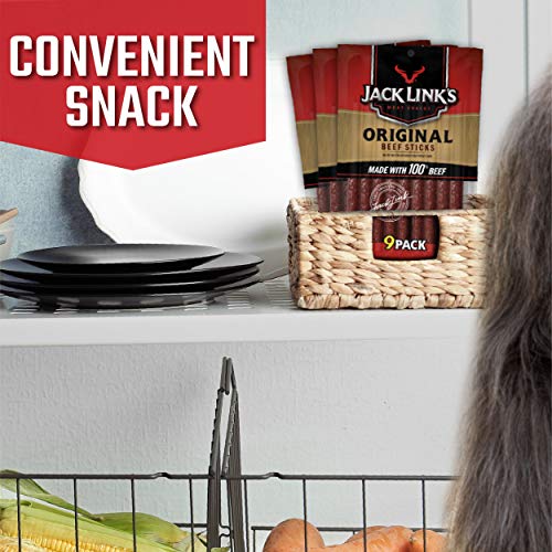 Jack Links Beef Snack Sticks, Original, 27 Count Pack Of 3, 7.2