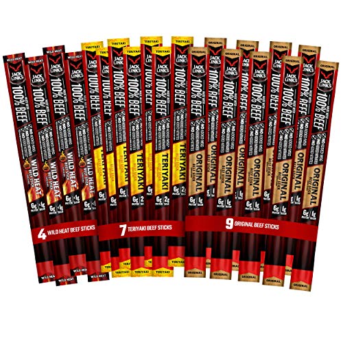Jack Links Beef Sticks, 20 Count Variety Pack, 9 Original, 7