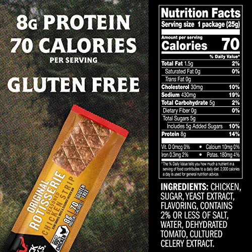 Jack Links Meat Bars, Rotisserie Chicken, 12 Count - 8G Of Prot
