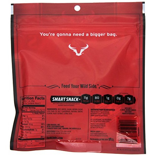 Jack Links Meat Snacks Beef Jerky, Hickory Smoked, 2.85-Ounce