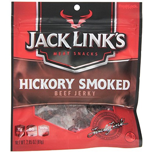 Jack Links Meat Snacks Beef Jerky, Hickory Smoked, 2.85-Ounce