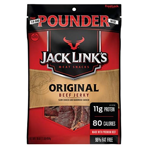 Jack Links Meat Snacks Beef Jerky, Original, 16 Ounce Pack Of 1