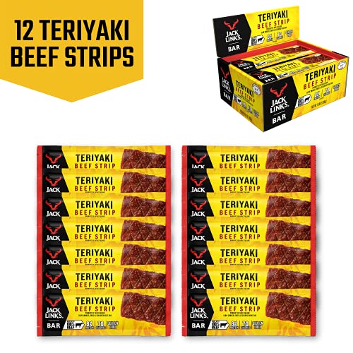 Jack Link’S Beef Strips, Teriyaki, 12 Count – Great Protein Bar,