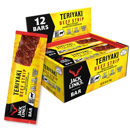 Jack Link’S Beef Strips, Teriyaki, 12 Count – Great Protein Bar,