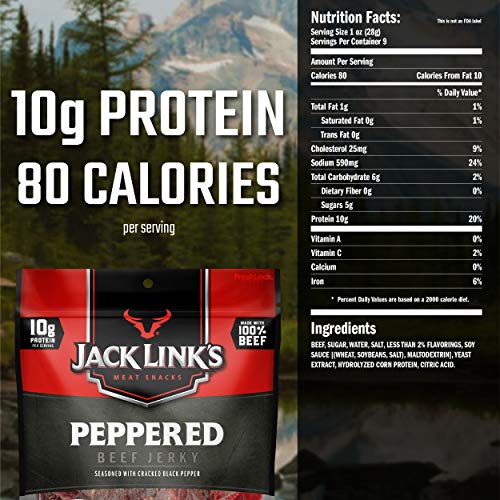 Jack Link’S Beef Jerky, Peppered, 2 9 Oz. Bags – Flavorful Eve