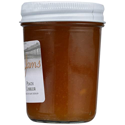 Jackies Jam, Jam Peach Cobbler, 8 Ounce
