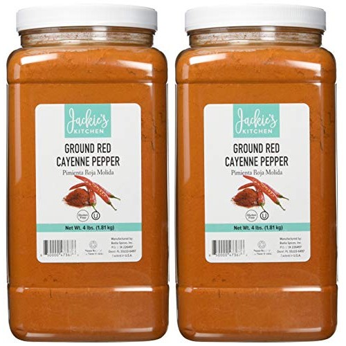 Jackies Kitchen 2/4 Lbs Ground Red Pepper Cayenne, 4.00 Lb P