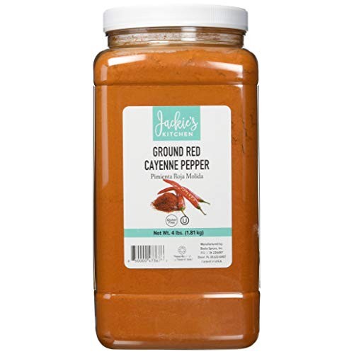 Jackies Kitchen 2/4 Lbs Ground Red Pepper Cayenne, 4.00 Lb P