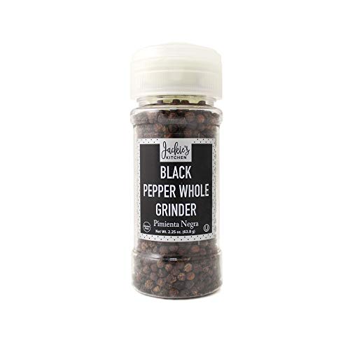 Jackies Kitchen Black Pepper Whole Grinder, 2.25 Ounce
