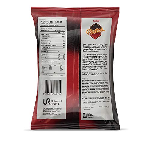 Jackn Jill Piattos Flavored Potato Crisps 2.8 Oz Road House Bbq