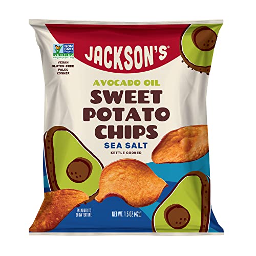 Jackson’s Sweet Potato Kettle Chips with Sea Salt made with Prem...