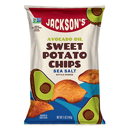 Jackson’S Sweet Potato Kettle Chips With Sea Salt Made With Prem
